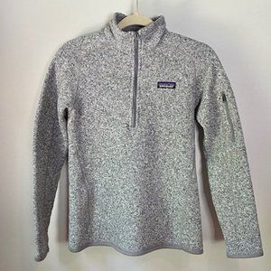 Patagonia Women's Better Sweater 1/4-Zip Fleece - Birch White - Size Small